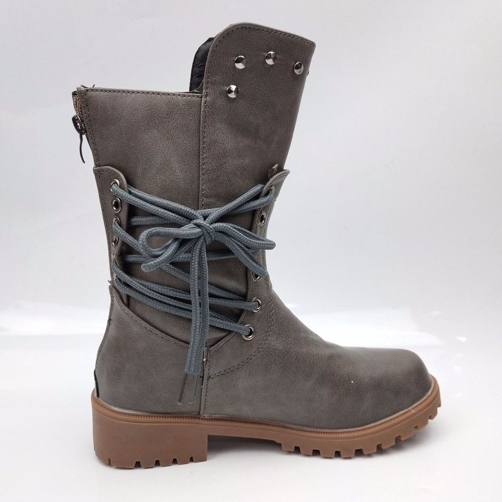 Studded Low Heel Rider Boots - Picture 5 of 6